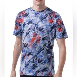 Men’s Russell Athletic Dry Fit Blue Paint Graphic Tee